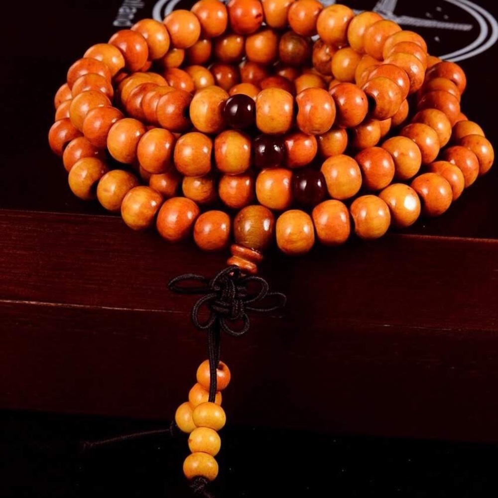 NEW Mala 8mm Unisex 108 Bead Strand 20" Elastic Wrap Cord Zen Prayer Meditation - Picture 5 of 10